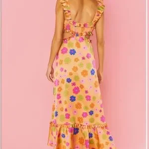 Show Me Your Mumu Lane Midi Dress Poppin Poppy MD